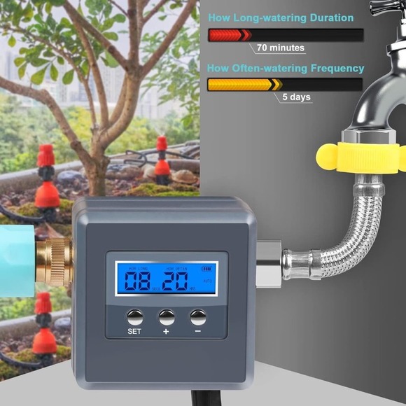 DAOTAILI Sprinkler Timer,Hose Timer with Timing and Frequency Irrigation Garden - Picture 6 of 9